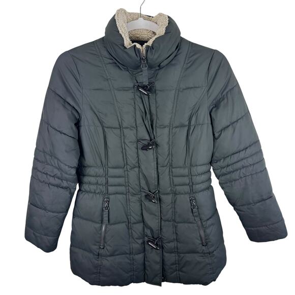 Halitech HFX Performance Apparel Green Full Zip Puffer Parka Winter Coat Size L - Picture 1 of 7